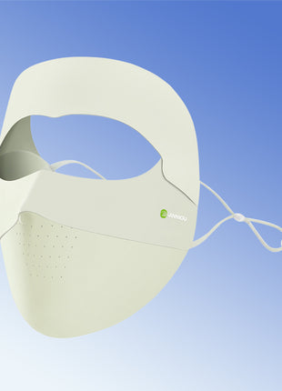green detachable full face sun protection mask