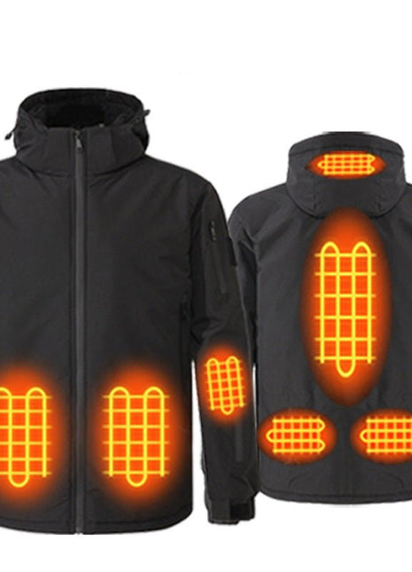 Heated Hooded Hardshell Jacket - Sidiou Group