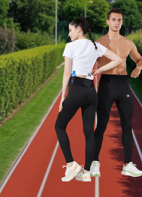 High - waisted Running Compression Pants - Sidiou Group