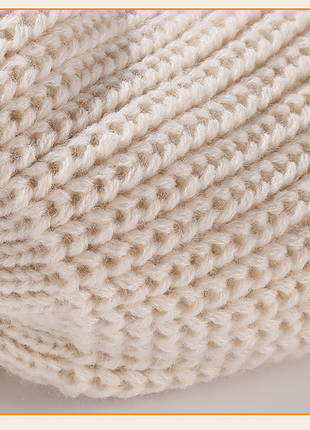 high quality fabirc knit scarf hat