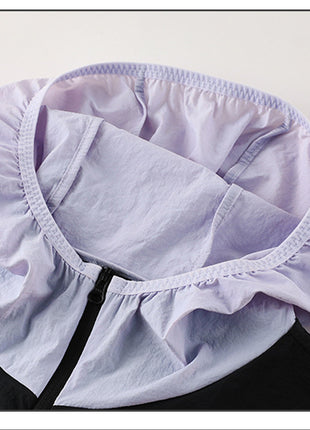 hooded uv protection windbreaker jacket