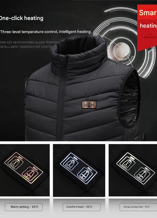 Insulated Heated Puffer Vest - Sidiou Group