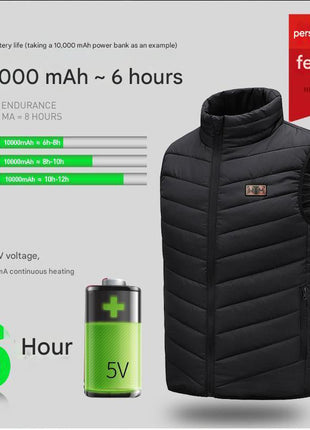 Insulated Heated Puffer Vest - Sidiou Group