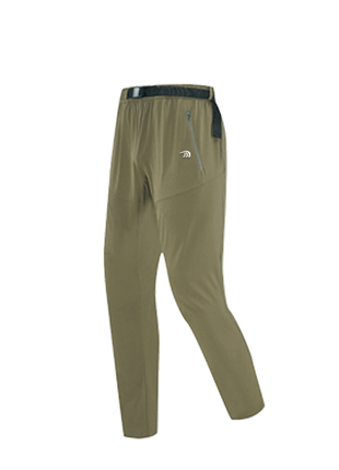 khaki athletic cargo pants