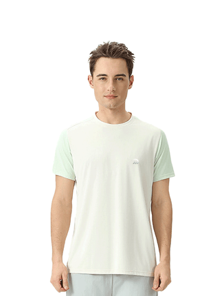 khaki mens colorblock quick dry t shirt