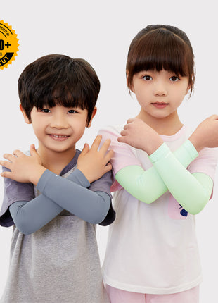 kids ice silk cooling sun sleeves