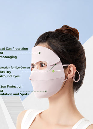 large area sun protection detachable mask
