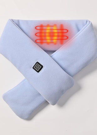 light blue unisex heated scarfs