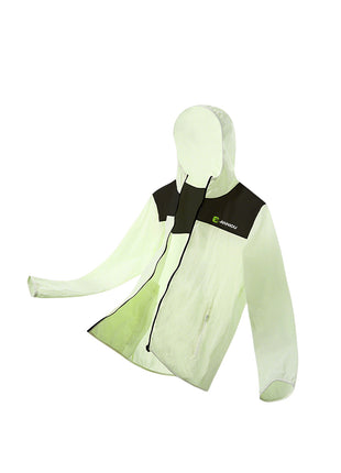 light green uv protection windbreaker jacket