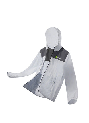 light grey uv protection windbreaker jacket