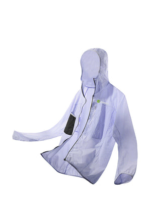 light purple lightweight hiking windbreaker
