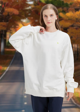 loose basic crew neck pullover