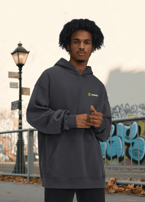 loose fit heavyweight fleece hoodie