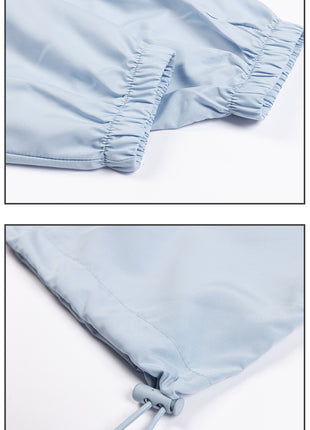 loose fit uv protection jacket with elasticated cuffs and drawstring design