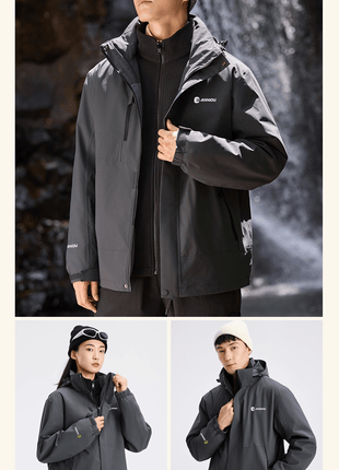 Men and Women's 3 - in - 1 Removable Outdoor Jacket - Sidiou Group