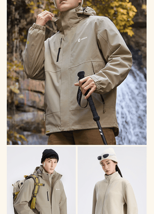 Men and Women's 3 - in - 1 Removable Outdoor Jacket - Sidiou Group