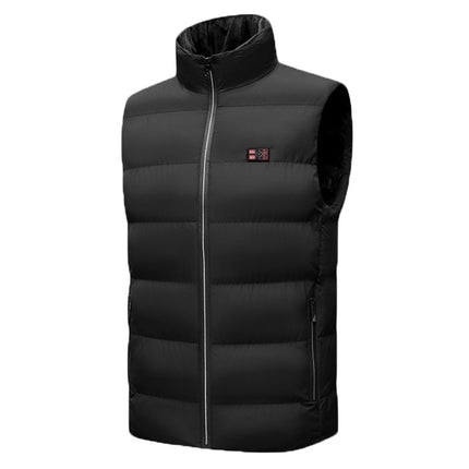 mens black heated vest