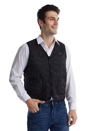 mens 8 area carbon fiber heated vest