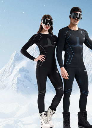 mens and womens thermal ski base layer set