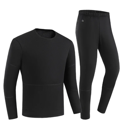 mens black heated underwear suit