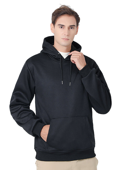 mens black smart 7 area heated hoodie