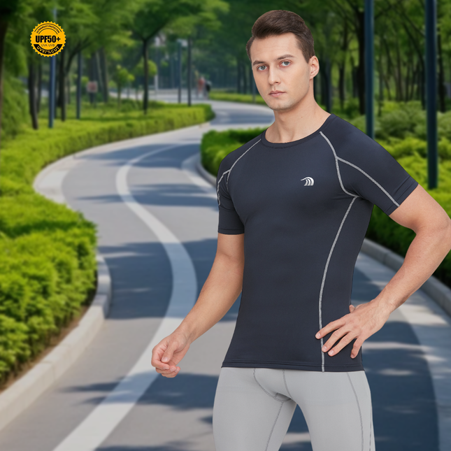 mens compression sports t shirt