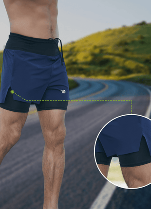 Men's 2 - in - 1 Trail Shorts - Sidiou Group