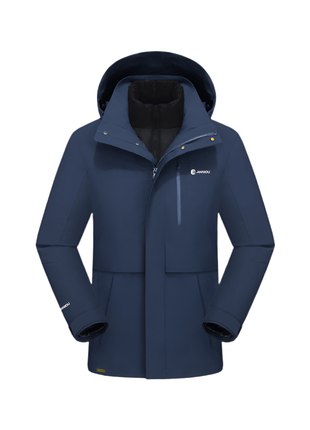 Men's 3 - in - 1 Removable Down Ski Coat - Sidiou Group