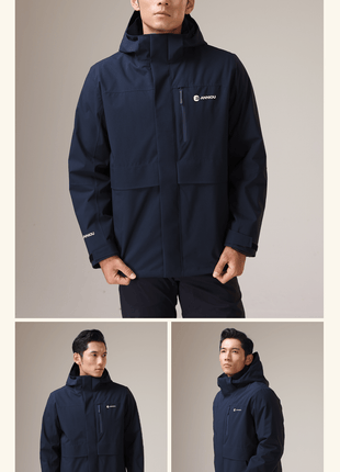 Men's 3 - in - 1 Removable Down Ski Coat - Sidiou Group