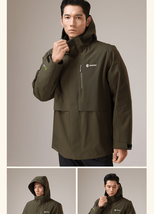 Men's 3 - in - 1 Removable Down Ski Coat - Sidiou Group