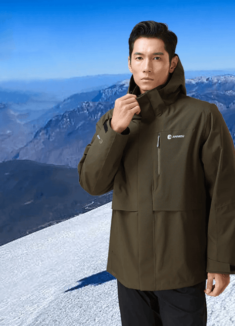 Men's 3 - in - 1 Removable Down Ski Coat - Sidiou Group