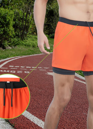 Men's Drawstring Marathon Running Shorts - Sidiou Group