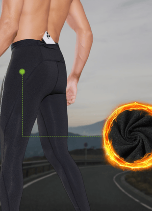 Men's Fleece Sports Tights - Sidiou Group