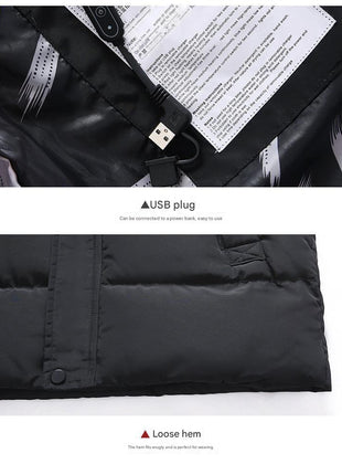 Men's Padded Down Cotton Heated Jacket - Sidiou Group