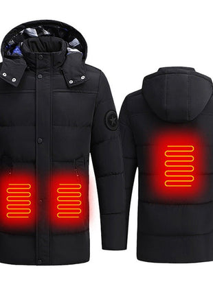 Men's Padded Down Cotton Heated Jacket - Sidiou Group