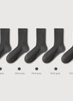 Combination 12: 5 pairs of Dark grey