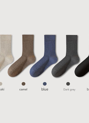 Men's Pure Cotton Mid - tube Business Socks - Sidiou Group