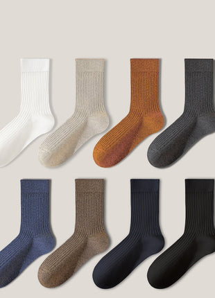 Men's Pure Cotton Mid - tube Business Socks - Sidiou Group