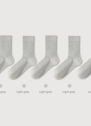 Men's Pure Cotton Mid - tube Business Socks - Sidiou Group