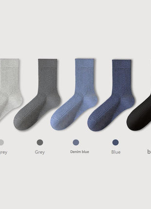Men's Pure Cotton Mid - tube Business Socks - Sidiou Group