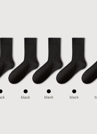Men's Pure Cotton Mid - tube Business Socks - Sidiou Group