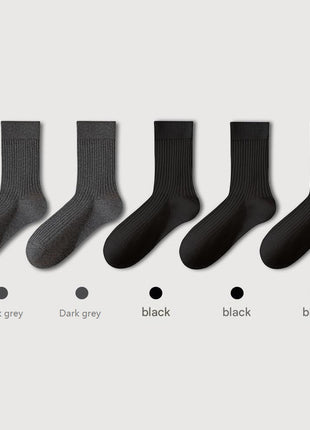 Men's Pure Cotton Mid - tube Business Socks - Sidiou Group
