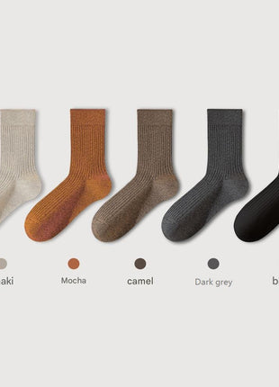 Men's Pure Cotton Mid - tube Business Socks - Sidiou Group