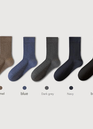 Men's Pure Cotton Mid - tube Business Socks - Sidiou Group