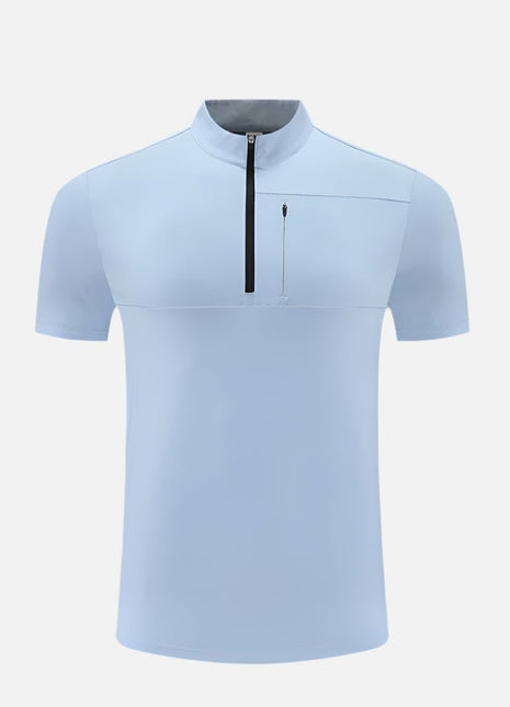 Men's Quick - drying Short - sleeved Half - zip T-shirt - Sidiou Group