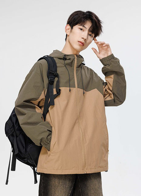 Men's Waterproof Colorblock Jacket - Sidiou Group