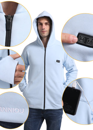 men's zip up hoodie features