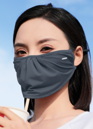 moss gray shell shape uv protection face mask