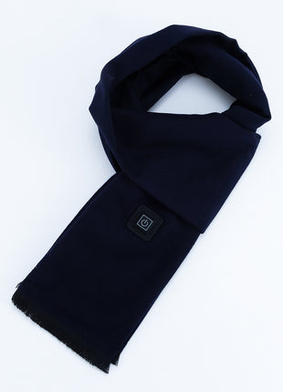 navy minimalist unisex heated scarf