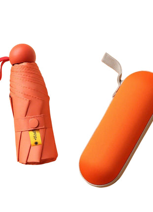 orange mini capsule umbrella